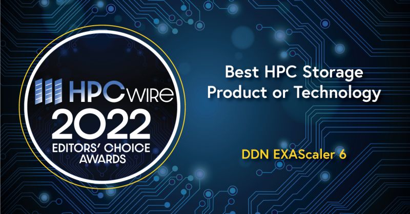 DDN、HPC分野の専門誌 HPCwireのBest HPC Storage Product or Technology賞を受賞